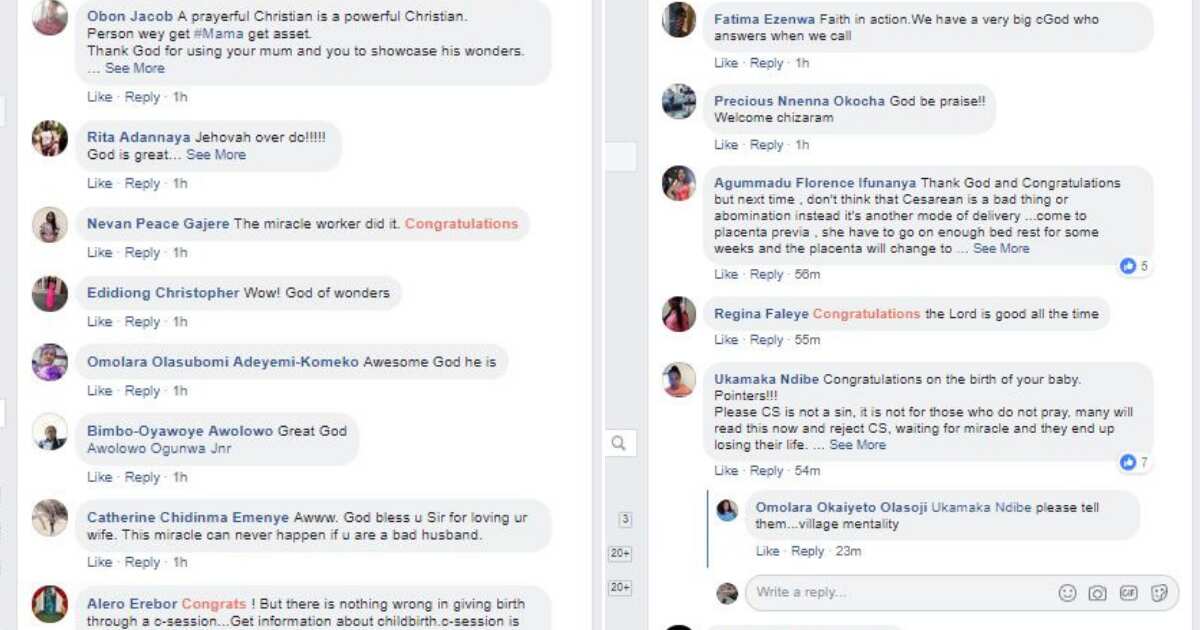 Nigerian lady welcomes cute baby despite 2 pregnancy complications (photo) Nigerian lady welcomes cute baby despite 2 pregnancy complications (photo)