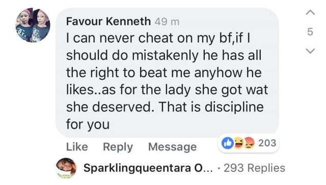 If I cheat on my boyfriend, he has the rights to beat me anyhow he likes - Lady (photos) If I cheat on my boyfriend, he has the rights to beat me anyhow he likes - Lady (photos)