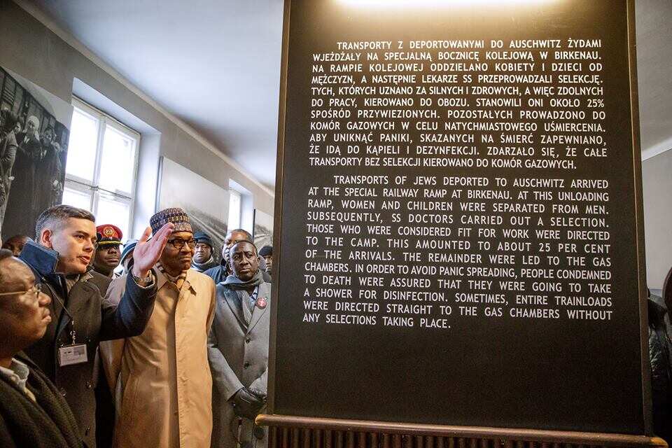 Buhari visits Auschwitz-Birkenau Museum in Poland, pays tribute to Holocaust victims (photos, video) Buhari visits Auschwitz-Birkenau Museum in Poland, pays tribute to Holocaust victims (photos, video)