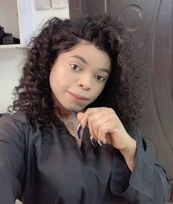 You look like the man you are - Fans react as Bobrisky shares make-up free photo