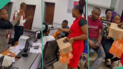 "We say thank you": Nigerian bank gives customers refreshments in video, say they do it every week