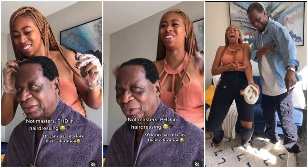 Drea gives her dad a make-over for his 85th birthday.
