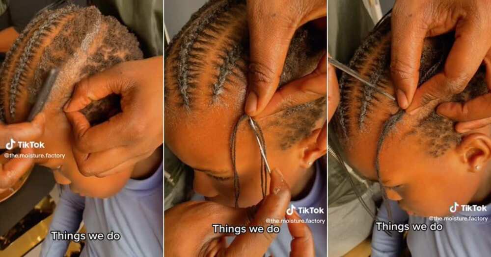 Latore - Needle plaiting, good for short hair. With