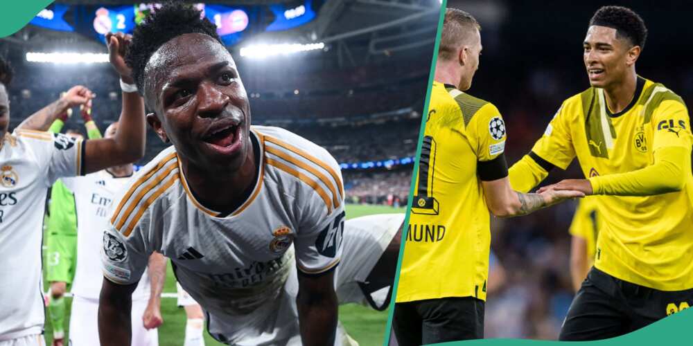 The 2024 Champions League final would be played between the Real Madrid and Dortmund. However, top teams who lost champions league final most are Juventus5, Bayern 3, AC Milan 3, Liverpool 3, Atlético 2, Man United 2, Valencia 2.