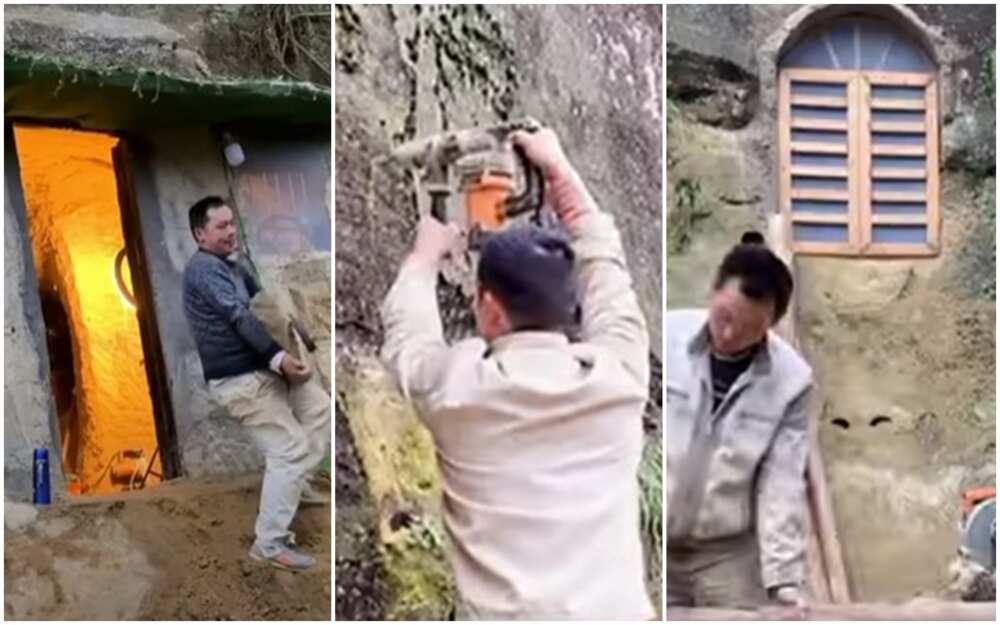 A 35-year-old man named Mr Tiger has dug a hole into a high mountain and converted it into a house called Mr Tiger's Cave House in China.
