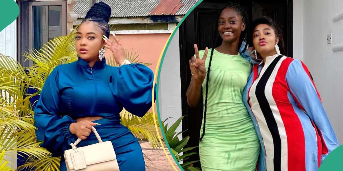 See the response actress Biodun Okeowo's daughter gave after her mother promised not to wear revealing clothes again