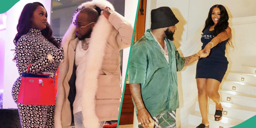 Davido and Chioma wear designer outfits