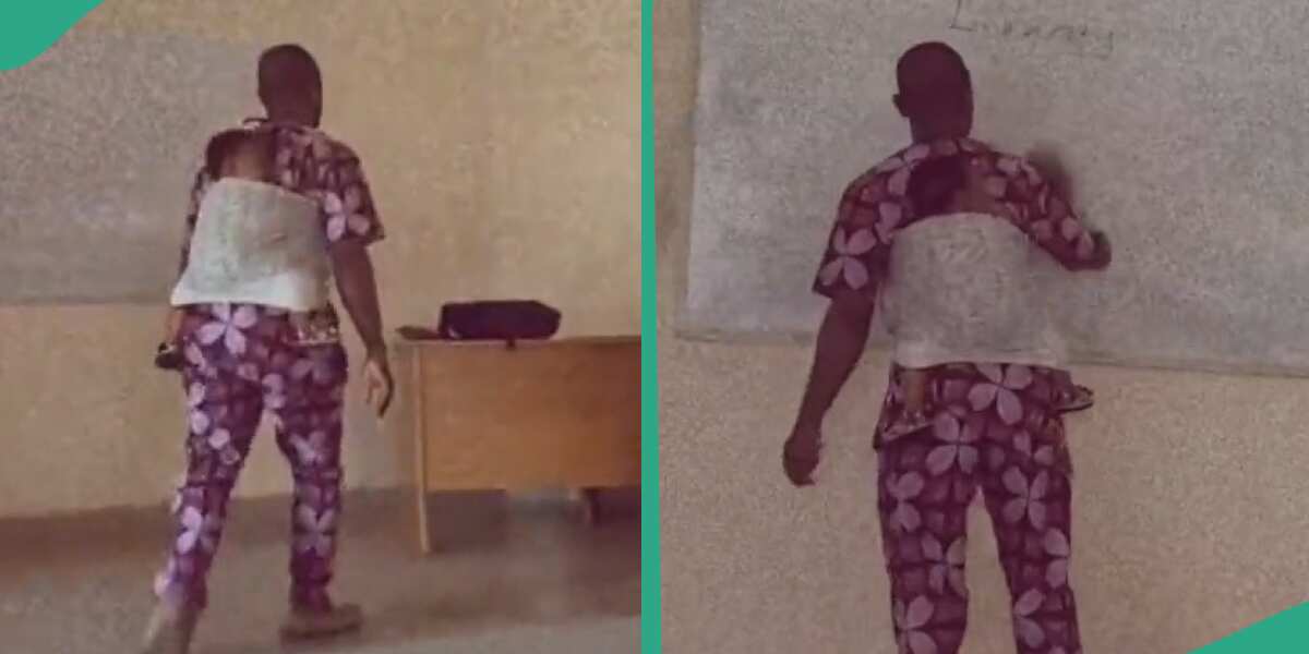 Video: See what this lecturer did for one of his students who is nursing mother