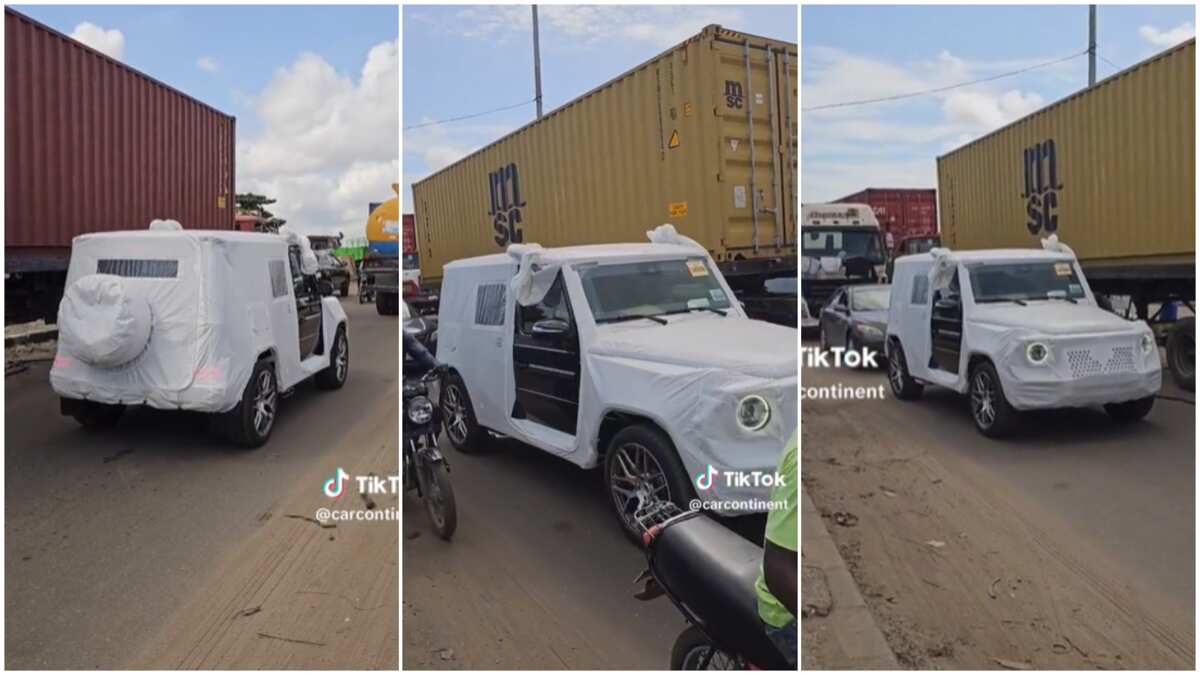 Watch the moment this young man couldn't stop screaming when he saw a brand new Benz (video)