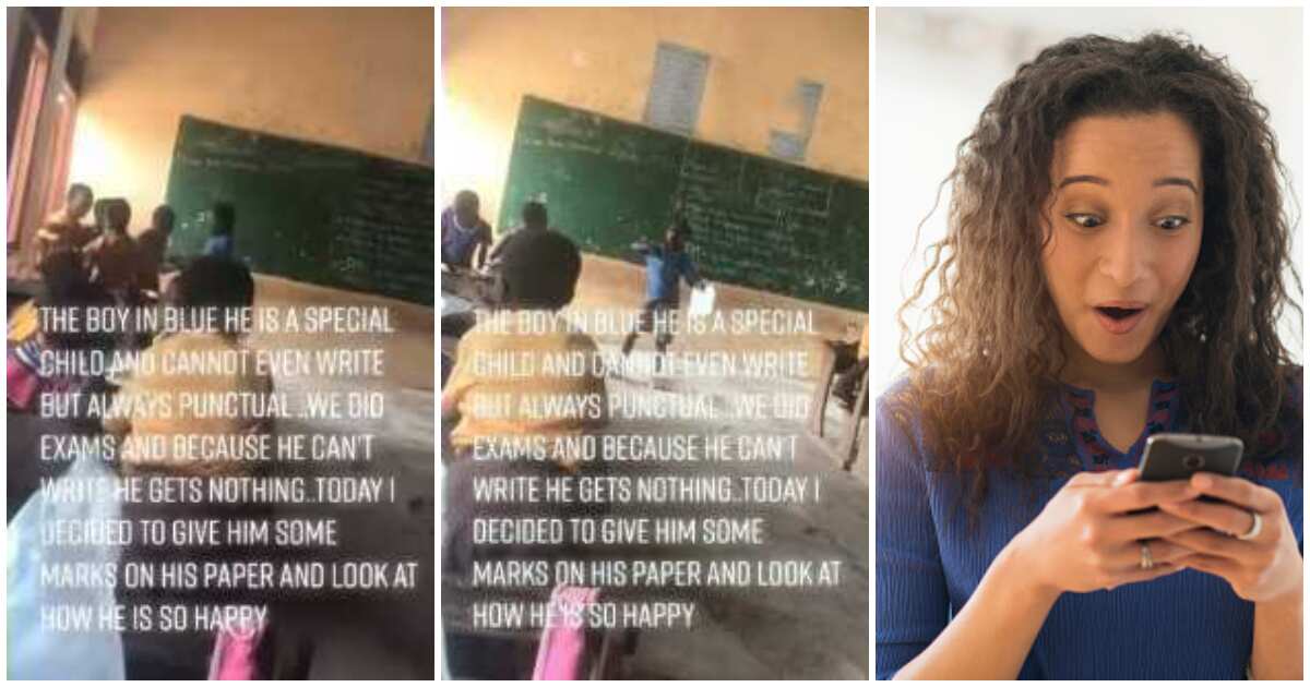 Video shows moment special needs boy goes wild with joy in class for not getting 0/10 for the first time ever