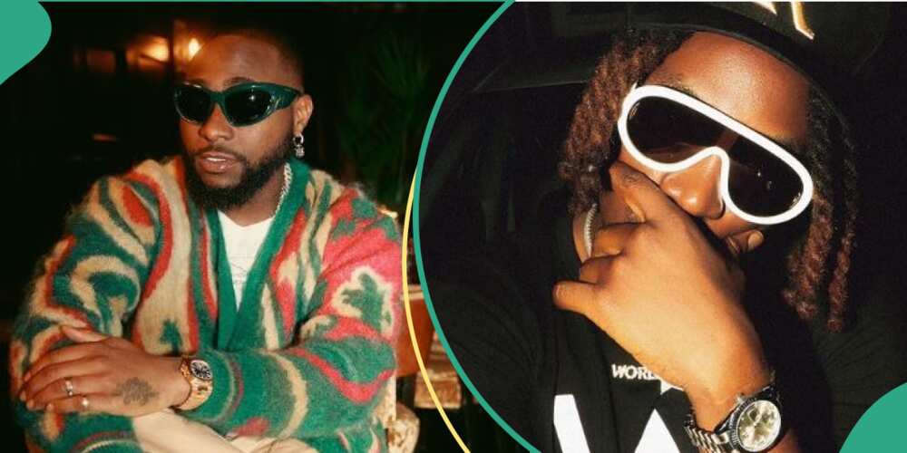 Nigerian singers Davido and Dammy Krane Nigerian singers Davido and Dammy Krane