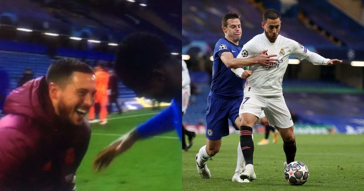 Eden Hazard Spotted Laughing With Chelsea Players After ...