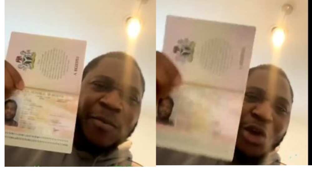 Man tore his Nigerian passport into shreds