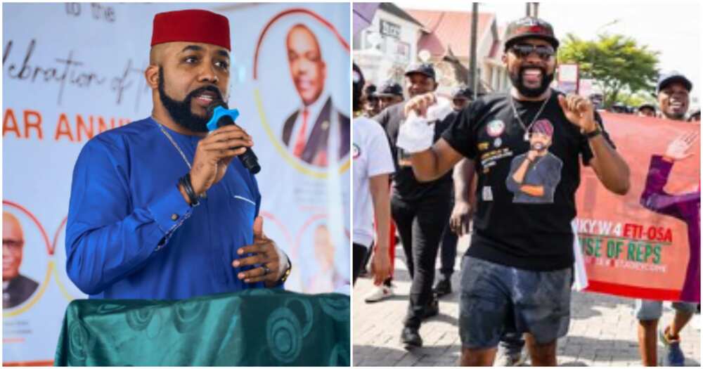 Photos of singer and politician Banky W