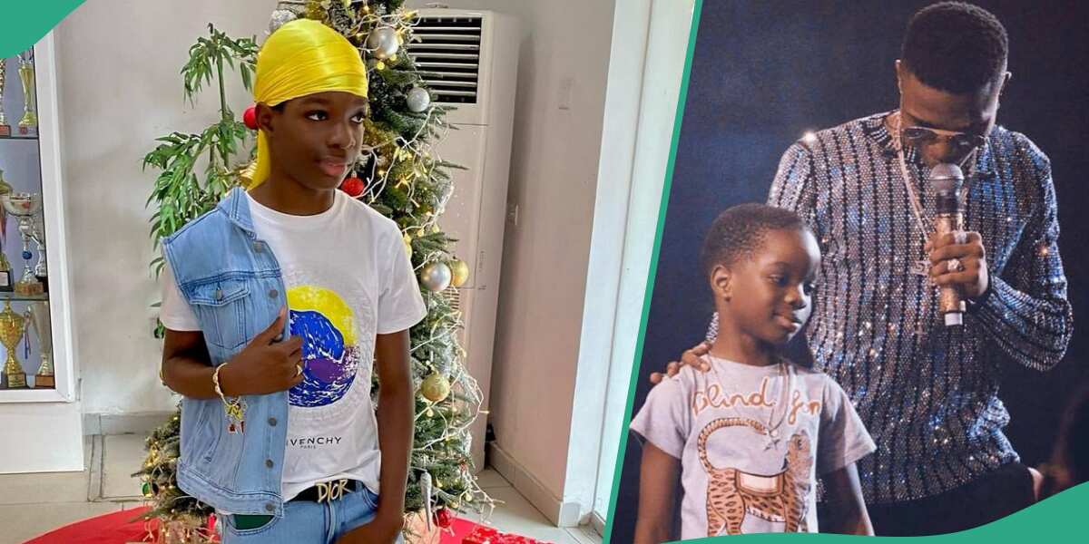 This adorable! Wizkid's first son, Bolu clocks 13 as mum shares lovely video of teenager, his massive shoe collection and more.