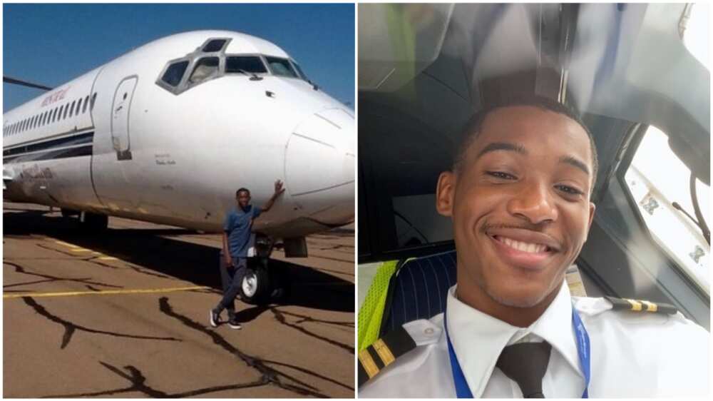 A collage showing the young pilot.
Photo source: Twitter/@WorstBehavior78 A collage showing the young pilot.
Photo source: Twitter/@WorstBehavior78