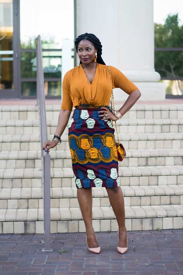 tight ankara skirt