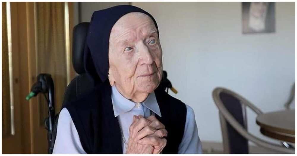 Sister Andre: Guinness World Records Confirms 118-Year-Old French Nun as World's Oldest Person - Legit.ng