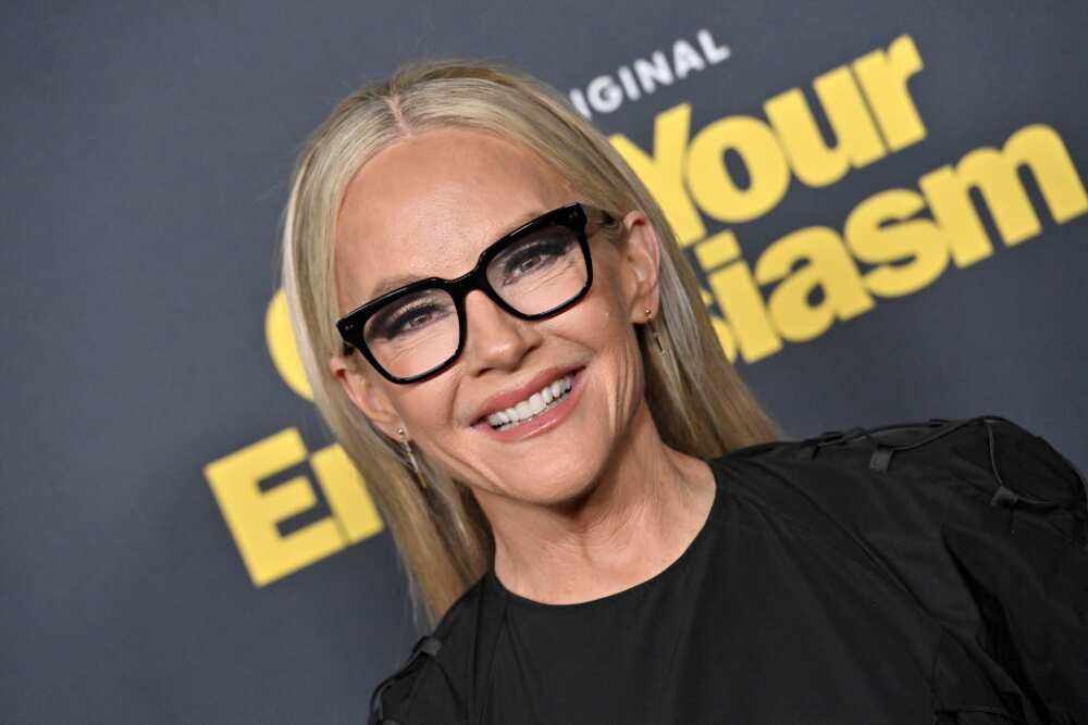 Rachael Harris at the premiere of "Curb Your Enthusiasm" in Los Angeles, California