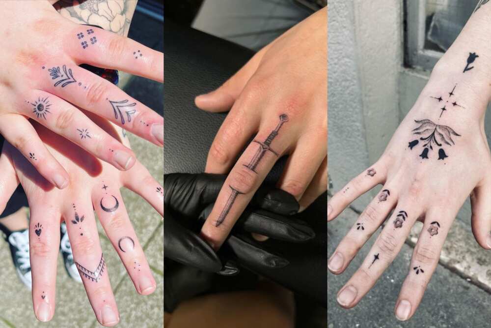 celebrity finger tattoos