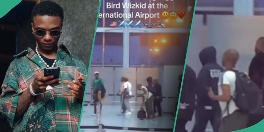 Videos of Nigerian singer Wizkid at the Lagos airport leaks online