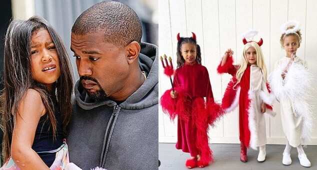 North West Dressed as Dad Kanye for Halloween 2023