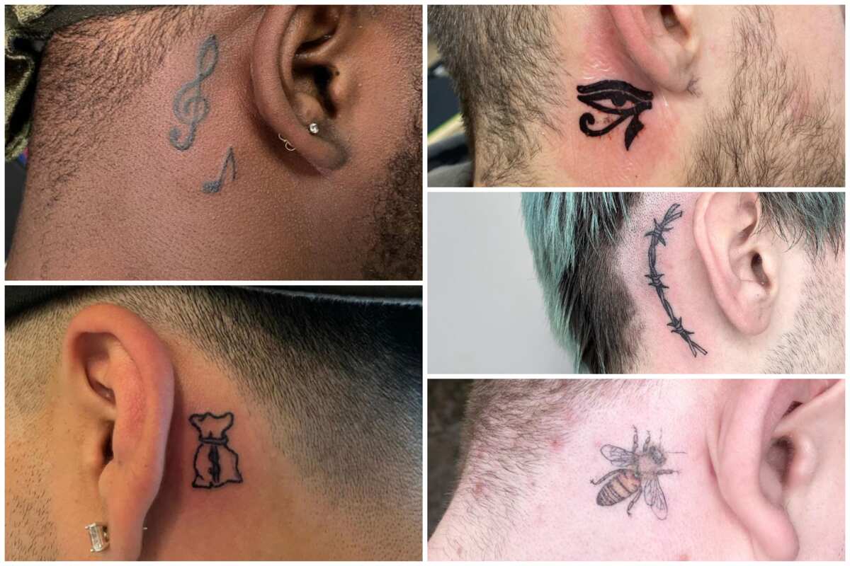 24 Amazing Behind The Ear Tattoo Design Ideas and What They Mean  Saved  Tattoo