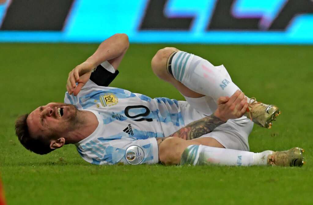 Messi shows commitment to Argentina as photos of him playing on despite bleeding vs Colombia emerges