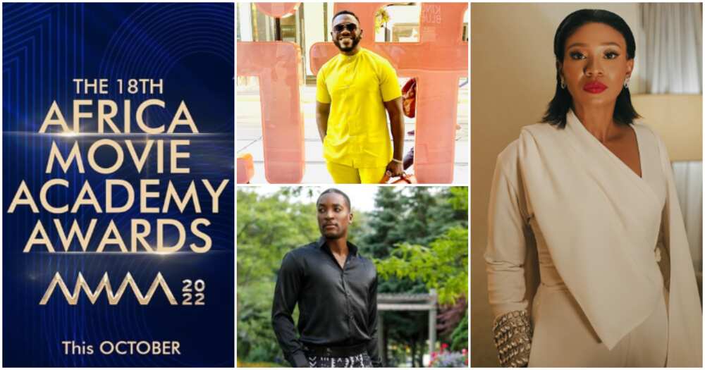 Photos of AMAA awards nominee Deyemi Okanlawon, Akah Nnani and Nse Ikpe-Etim