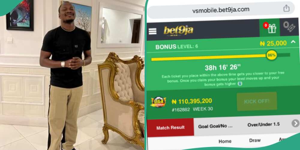 Bet9ja congratulates man for winning N110 million.