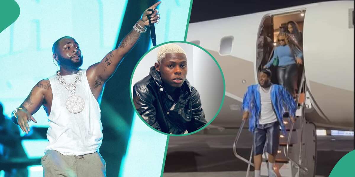 Video: Watch as Davido arrives in Nigeria ahead of Mohbad's candlelight procession