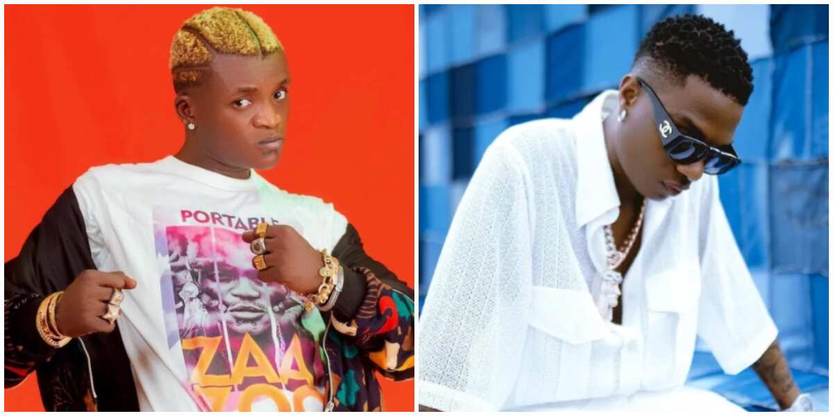 Mission impossible: Reactions as Portable begs Wizkid to collaborate with him on multiple songs