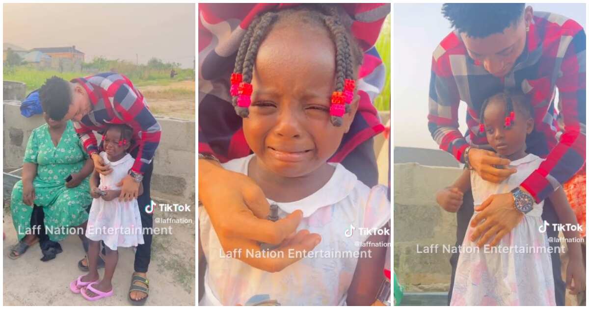 Little Nigerian girl bursts into tears in viral video, says she likes crying