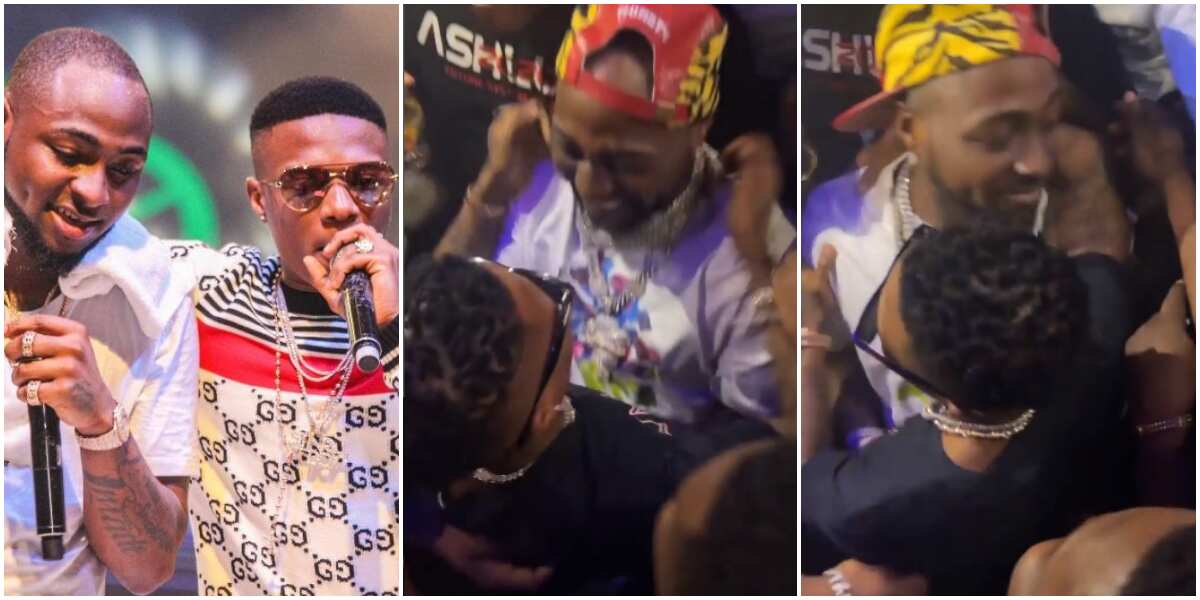 Love Wins As Wizkid And Davido Share Passionate Hug After Many Years ...