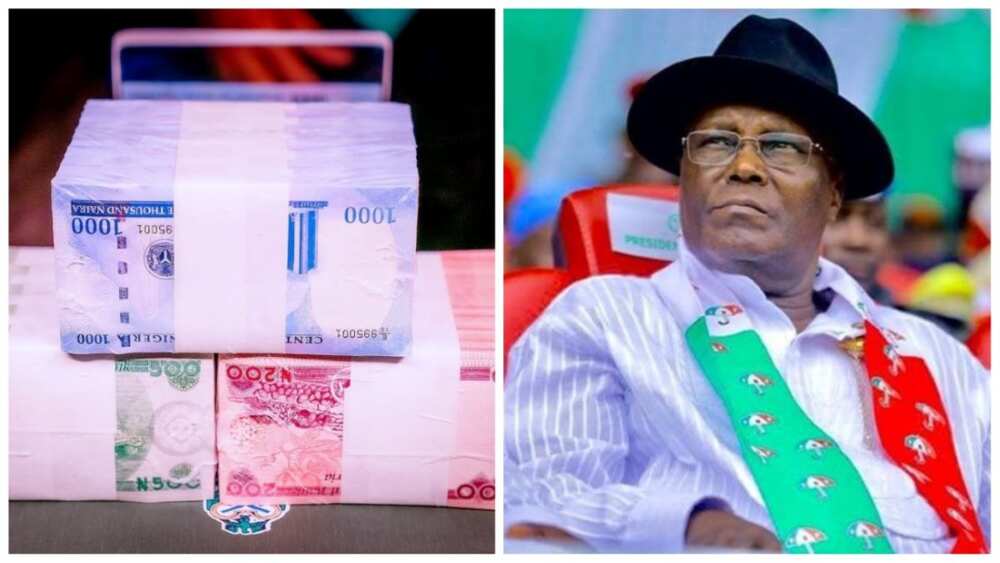 Atiku Abubakar, naira redesign, new naira notes