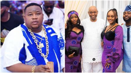 Cubana Chiefpriest calls Chioma an Adeleke as he seemingly confirms her marriage to Davido, causes online buzz