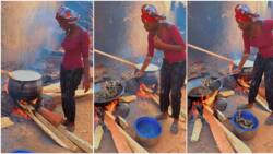 "Never give up": Beautiful lady who sells fried fish proudly shows off her hustle, video goes viral
