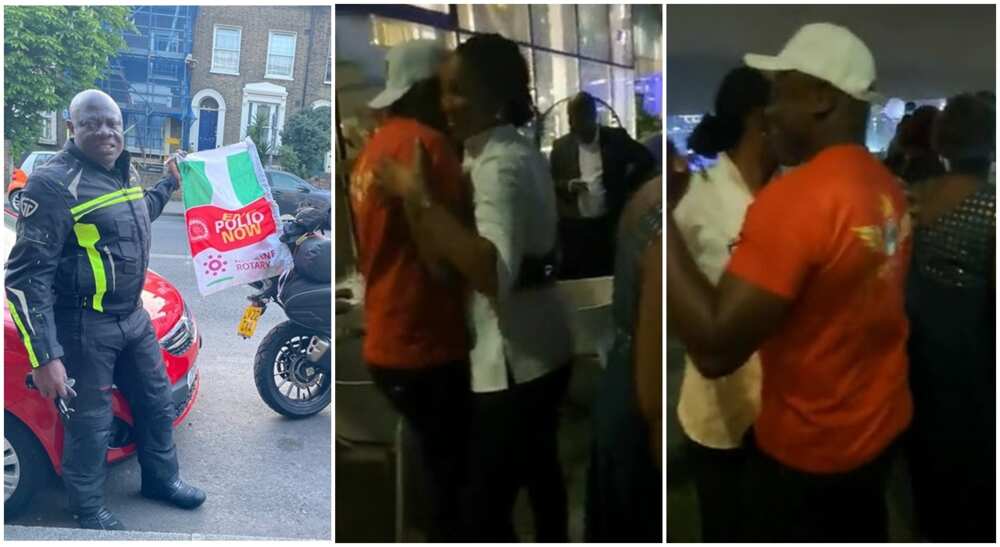 London to Lagos biker dances hard with a pretty lady in viral video.