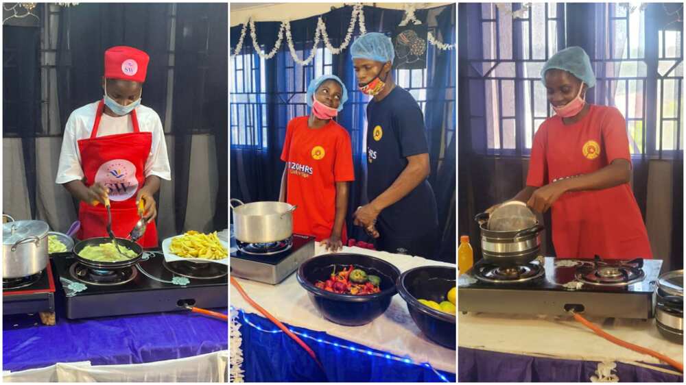 Photos of Chef Dmmy who cooked for 120 hours in Ekiti state.