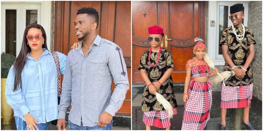 Joseph Yobo's wife and their kids