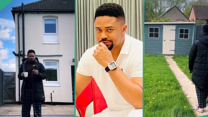 “Another one”: Actor Mike Godson buys house in UK, Alexx Ekubo, IK Ogbonna, others react to video
