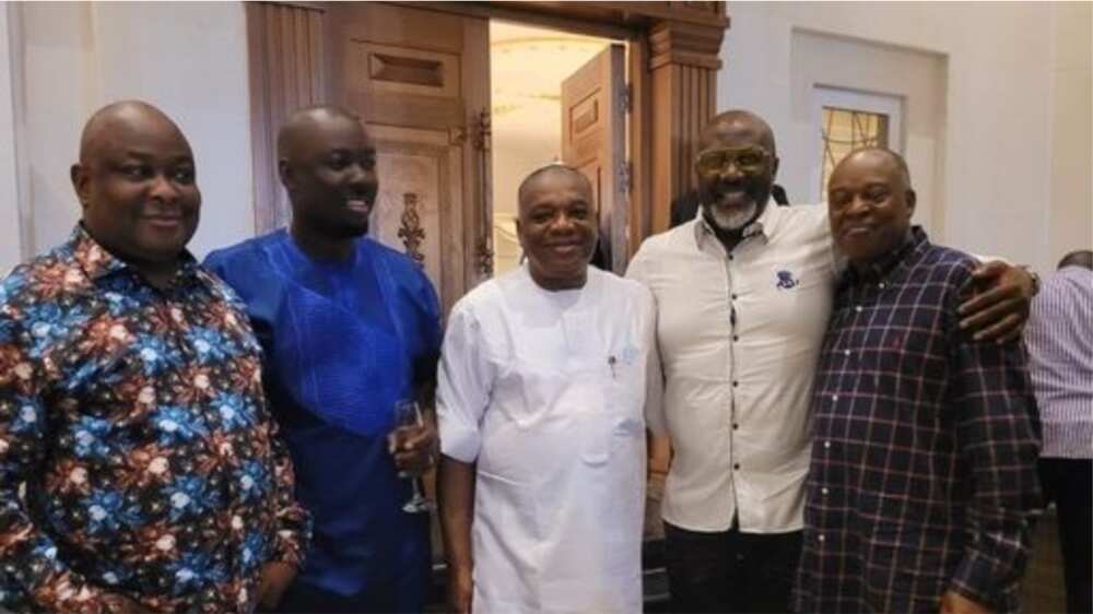 Nigerians react as Melaye, Kalu Visit Obi Cubana at His Mansion in Abuja Nigerians react as Melaye, Kalu Visit Obi Cubana at His Mansion in Abuja