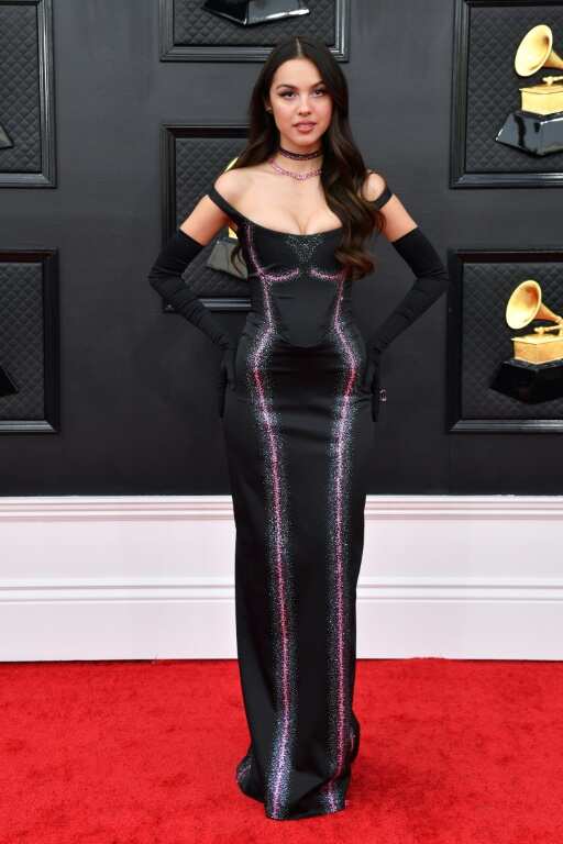 Olivia Rodrigo, shown here at the 64th Annual Grammy Awards in 2022, is among the many young artists who have found a fervent fan base on TikTok