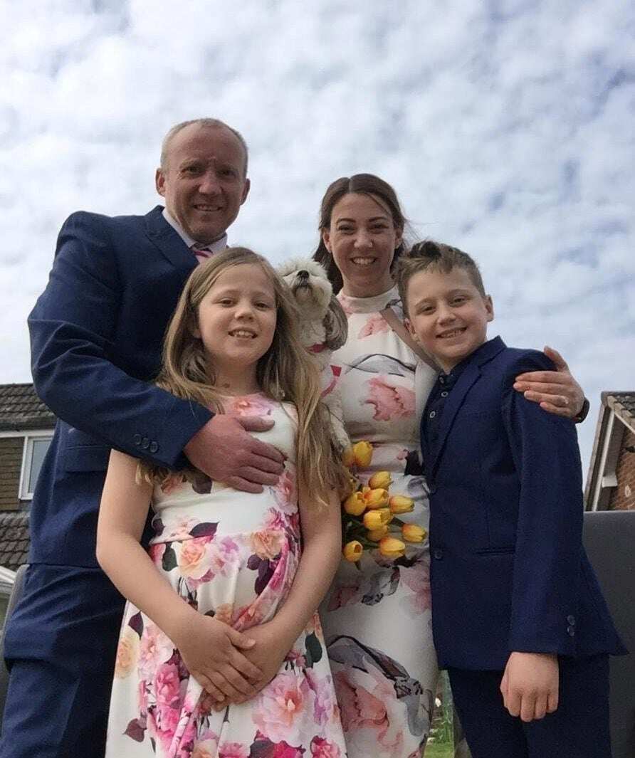 Children surprise their parents with a garden wedding after their big day was cancelled due to COVID-19