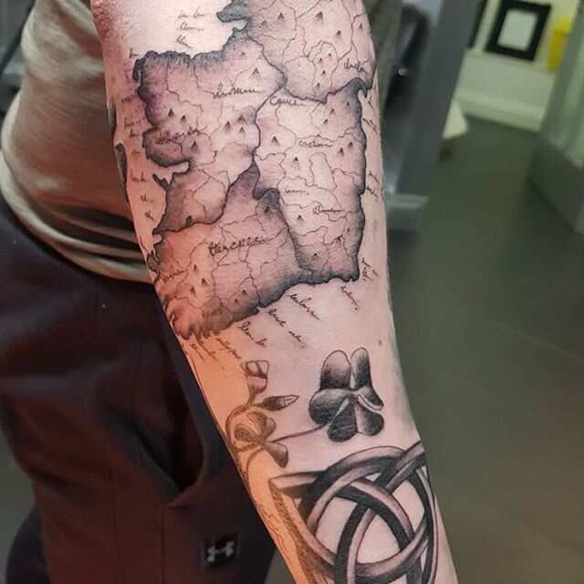 Irish sleeve tattoo