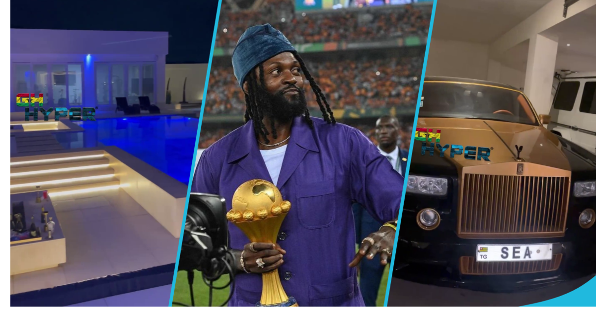 Check out Emmanuel Adebayor's mansion showing the garage, swimming pool, and many more (videos)