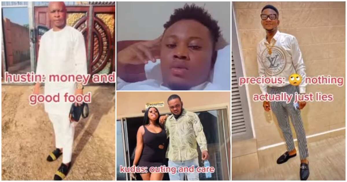 Reactions as Nigerian lady posts video and photos of her 5 ex-boyfriends, shocks people