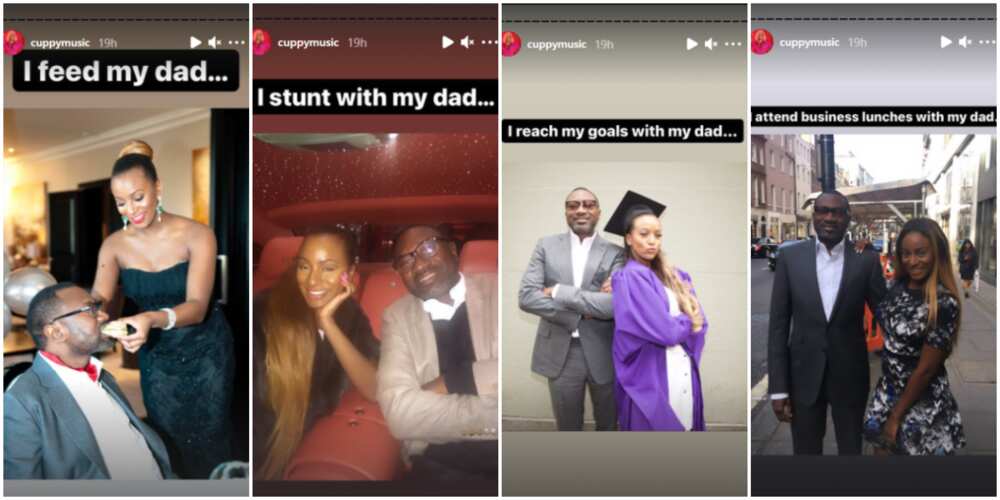 DJ Cuppy is probably her dad's favourite girl