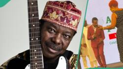 “Leg work king”: King Sunny Ade shows off impressive dance steps as he bags award at Grammy event