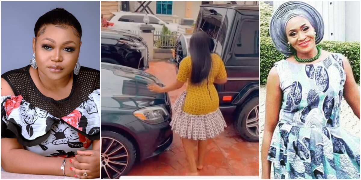 I Don’t Beg For Giveaways: Ruth Kadiri Stylishly Shows Off Luxury Cars 